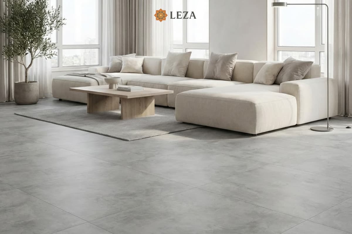 Gạch Lát Nền Astoria Grey Phòng Khách