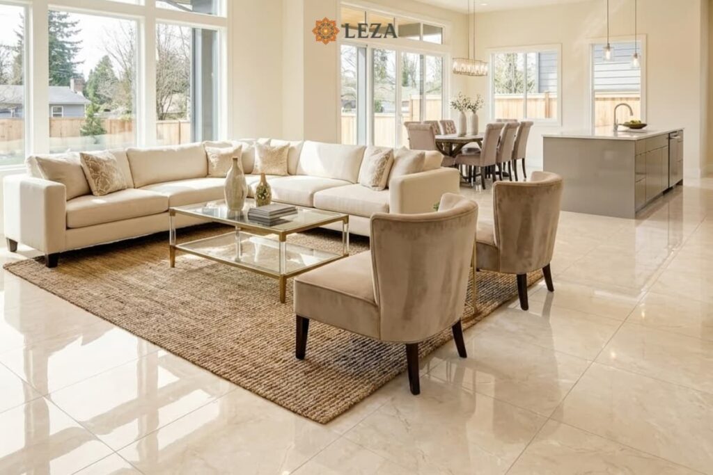 Gạch Ốp Lát Pulpis Beige Phòng Khách