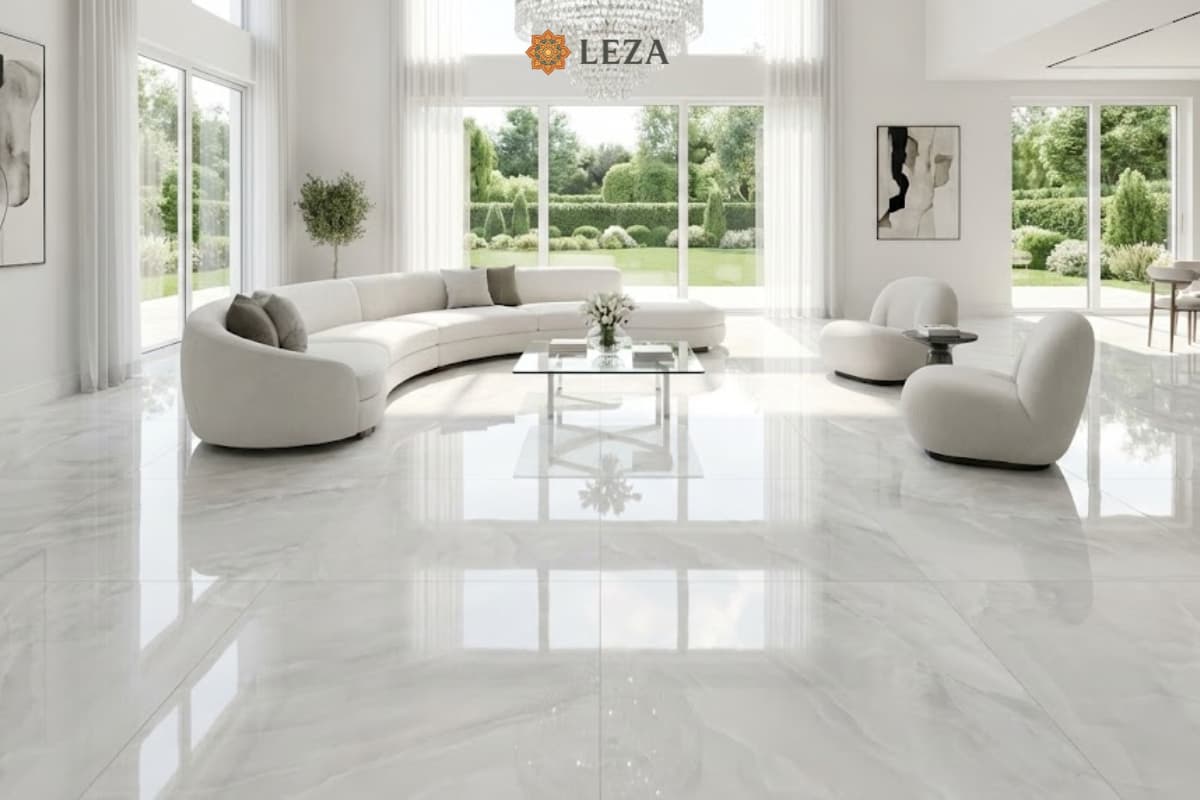 Cloudy Onyx White phòng khách